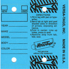Load image into Gallery viewer, Genuine Versa-Tag Key Tags - 250 per box