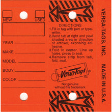 Load image into Gallery viewer, Genuine Versa-Tag Key Tags - 250 per box