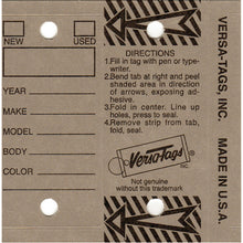 Load image into Gallery viewer, Genuine Versa-Tag Key Tags - 250 per box