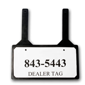 Frame Style Demo License Plate Holder - Neoprene